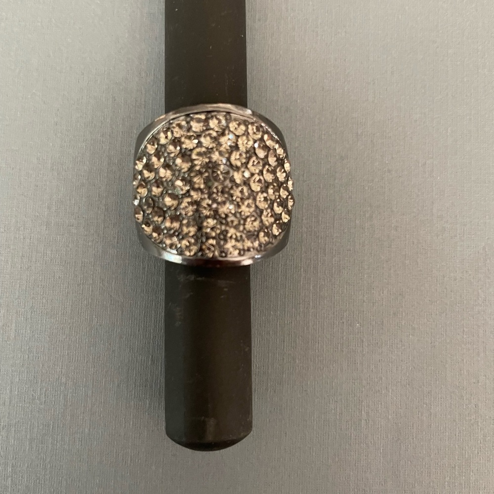 Adjustable Silver Textured Ring